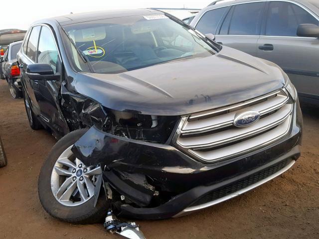 2FMPK4J91GBB93244 - 2016 FORD EDGE SEL BLACK photo 1