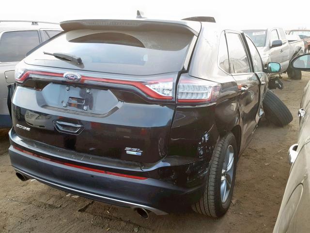 2FMPK4J91GBB93244 - 2016 FORD EDGE SEL BLACK photo 4