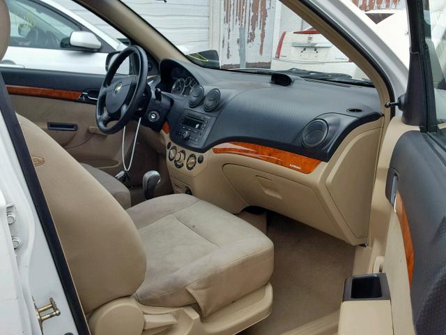 KL1TD56617B123810 - 2007 CHEVROLET AVEO BASE Ağ foto 5