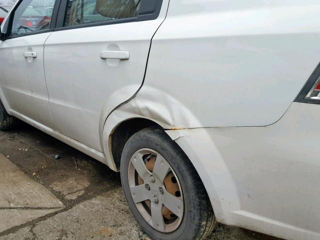 KL1TD56617B123810 - 2007 CHEVROLET AVEO BASE Ağ foto 9