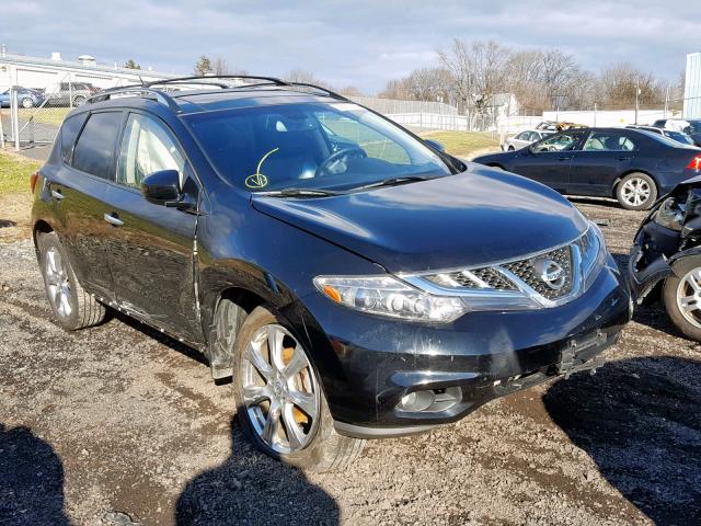 JN8AZ1MWXCW219505 - 2012 NISSAN MURANO S BLACK photo 1