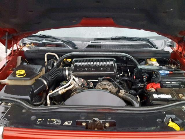 1J8HG48N56C100522 - 2006 JEEP COMMANDER RED photo 7