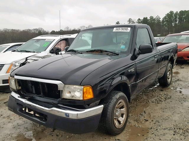 1FTYR10U35PA46809 - 2005 FORD RANGER BLACK photo 2