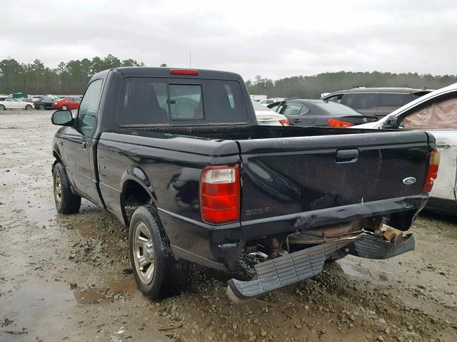 1FTYR10U35PA46809 - 2005 FORD RANGER BLACK photo 3