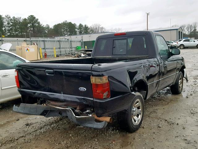 1FTYR10U35PA46809 - 2005 FORD RANGER BLACK photo 4