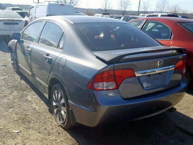 19XFA1F99BE008935 - 2011 HONDA CIVIC EXL GRAY photo 3