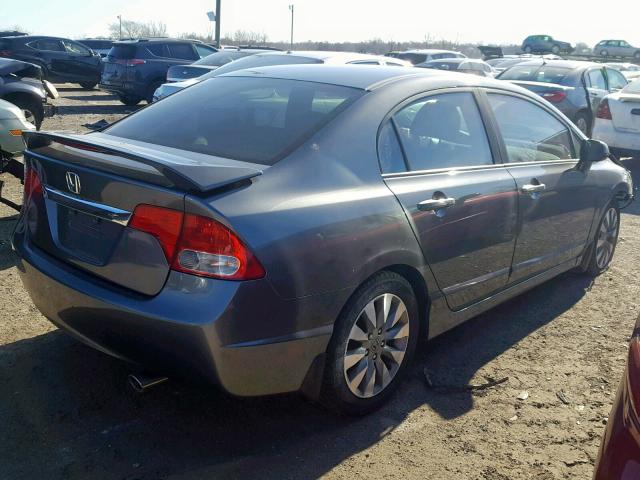 19XFA1F99BE008935 - 2011 HONDA CIVIC EXL GRAY photo 4