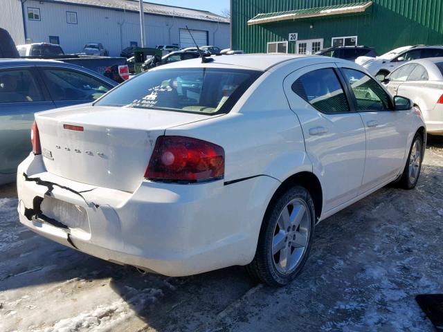 1B3BD2FG8BN524212 - 2011 DODGE AVENGER LU WHITE photo 4