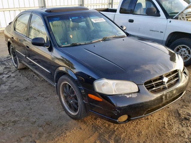 JN1CA31D31T801134 - 2001 NISSAN MAXIMA GXE BLACK photo 1