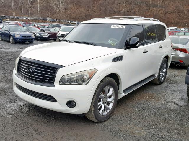 JN8AZ2NE5B9000587 - 2011 INFINITI QX56 WHITE photo 2