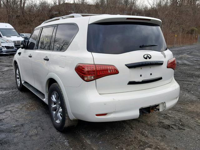 JN8AZ2NE5B9000587 - 2011 INFINITI QX56 WHITE photo 3