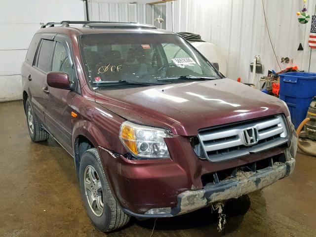 5FNYF18368B010034 - 2008 HONDA PILOT SE BURGUNDY photo 1