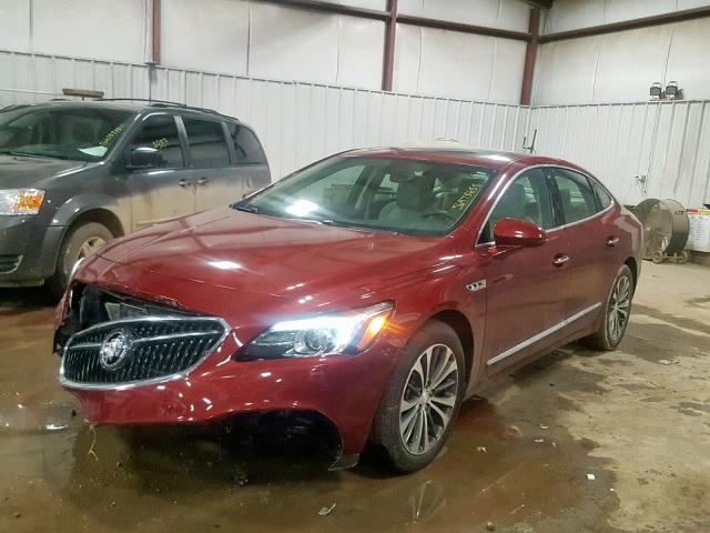 1G4ZP5SS8HU123169 - 2017 BUICK LACROSSE E MAROON photo 2