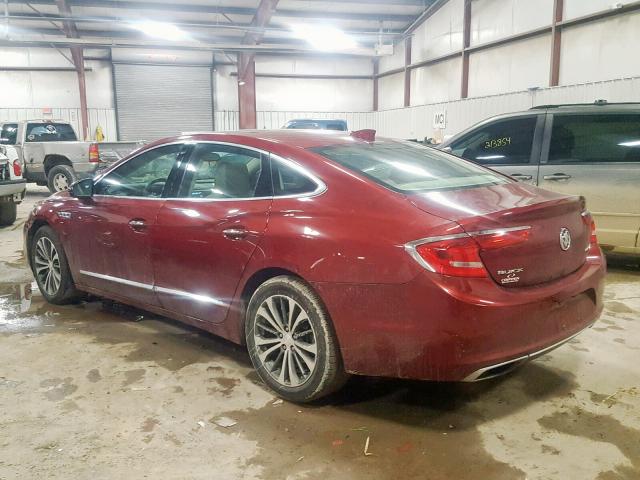 1G4ZP5SS8HU123169 - 2017 BUICK LACROSSE E MAROON photo 3