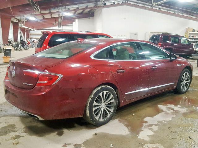1G4ZP5SS8HU123169 - 2017 BUICK LACROSSE E MAROON photo 4