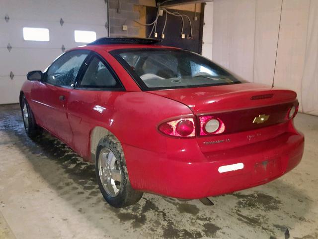 1G1JF12FX57144060 - 2005 CHEVROLET CAVALIER L RED photo 3