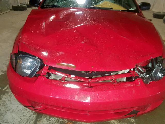 1G1JF12FX57144060 - 2005 CHEVROLET CAVALIER L RED photo 9