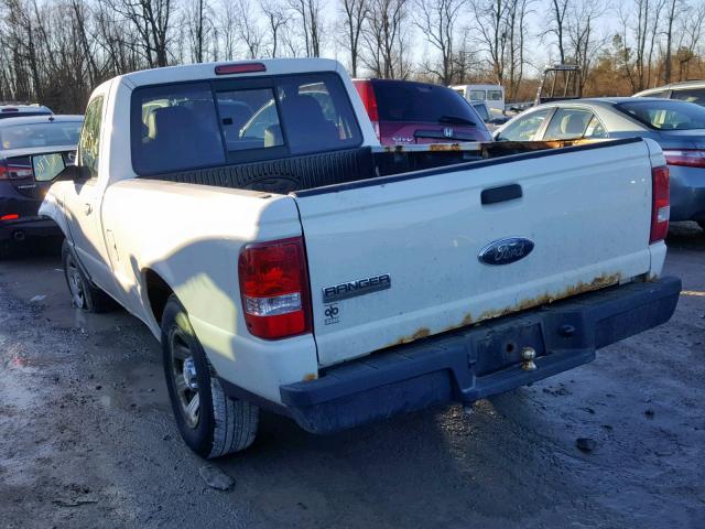 1FTYR10D87PA61454 - 2007 FORD RANGER WHITE photo 3