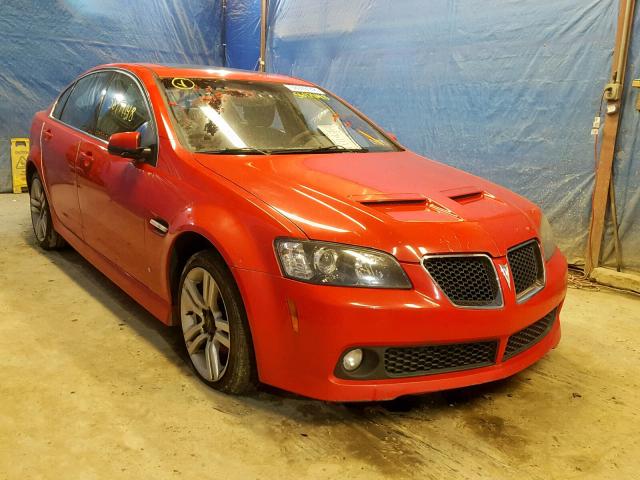 6G2ER57739L240268 - 2009 PONTIAC G8 RED photo 1