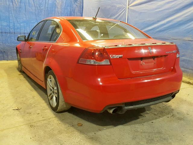 6G2ER57739L240268 - 2009 PONTIAC G8 RED photo 3