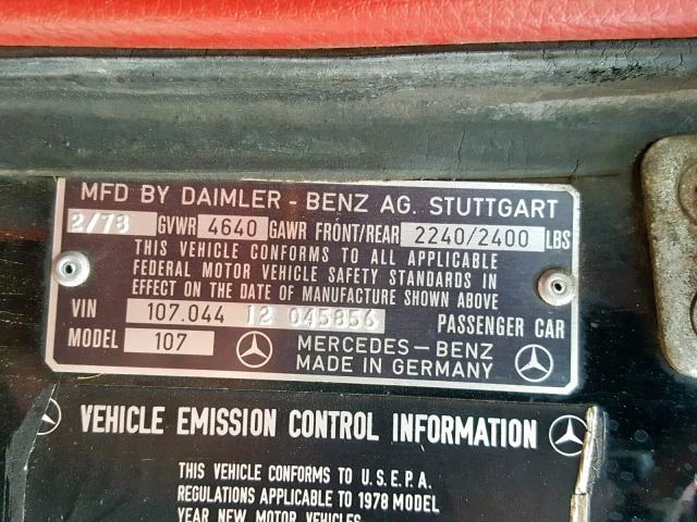 10704412045856 - 1978 MERCEDES-BENZ 450SEL BLACK photo 10