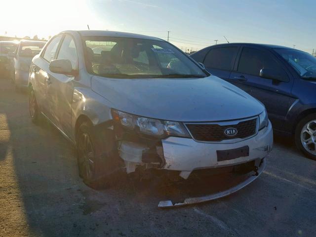 KNAFU4A28D5736583 - 2013 KIA FORTE EX SILVER photo 1