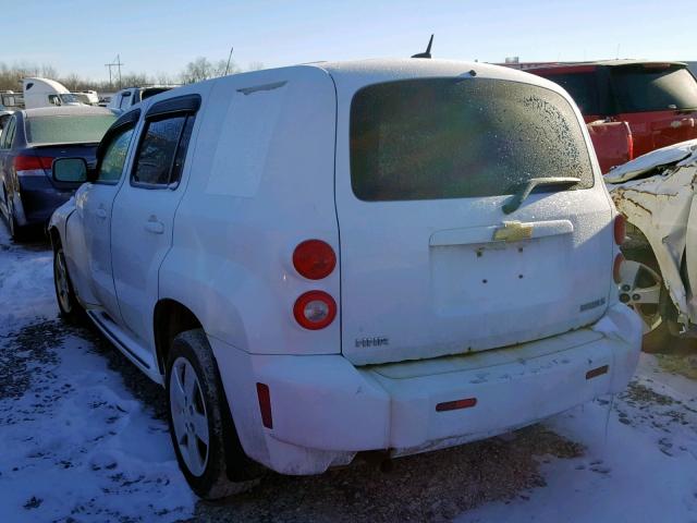 3GNCA13B19S597489 - 2009 CHEVROLET HHR LS WHITE photo 3