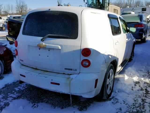 3GNCA13B19S597489 - 2009 CHEVROLET HHR LS WHITE photo 4