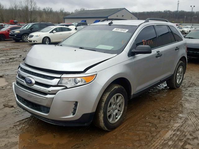 2FMDK3GC9DBA02553 - 2013 FORD EDGE SE SILVER photo 2