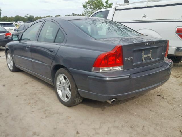 YV1RS592262546602 - 2006 VOLVO S60 2.5T GRAY photo 3