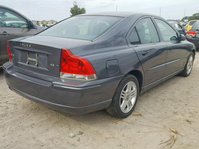 YV1RS592262546602 - 2006 VOLVO S60 2.5T GRAY photo 4