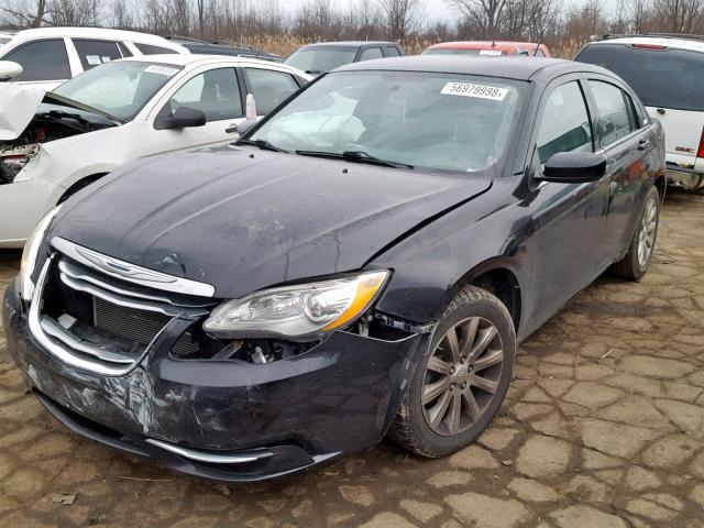 1C3CCBBB8DN610059 - 2013 CHRYSLER 200 TOURIN BLACK photo 2