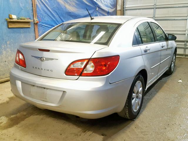 1C3LC46K78N223739 - 2008 CHRYSLER SEBRING LX SILVER photo 4