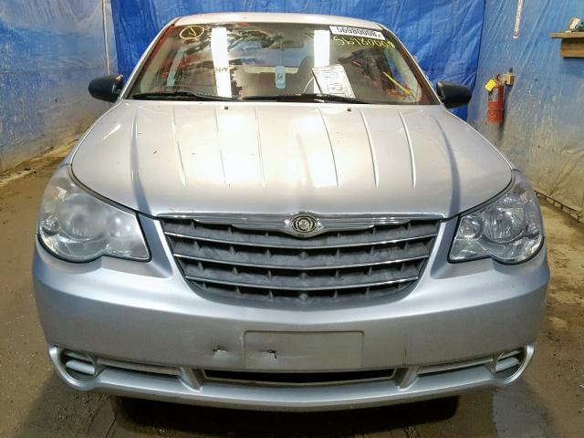 1C3LC46K78N223739 - 2008 CHRYSLER SEBRING LX SILVER photo 9