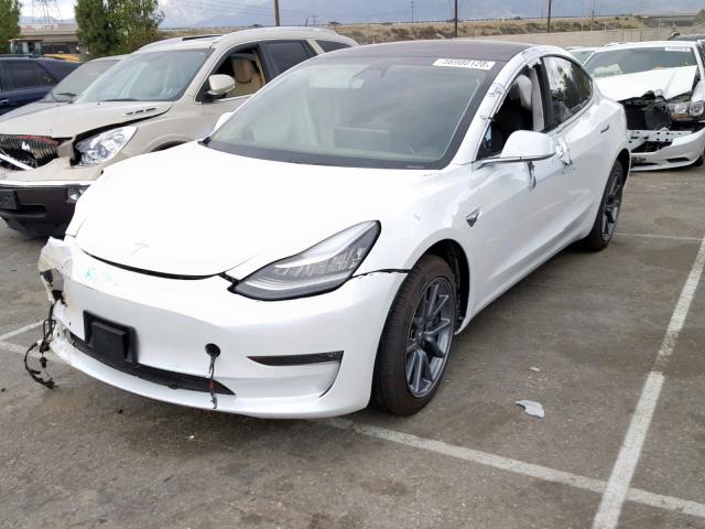 5YJ3E1EA9HF002333 - 2017 TESLA MODEL 3 WHITE photo 2