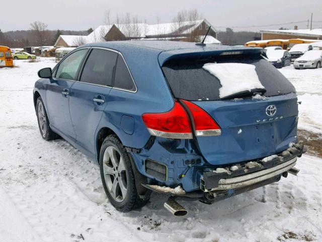 4T3BK3BB8AU037071 - 2010 TOYOTA VENZA BASE BLUE photo 3