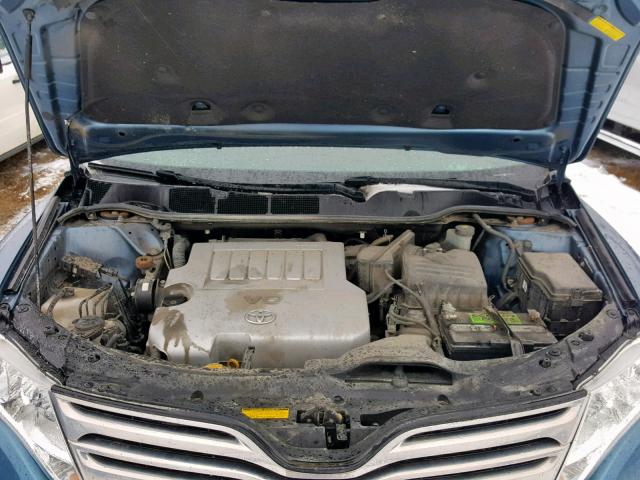 4T3BK3BB8AU037071 - 2010 TOYOTA VENZA BASE BLUE photo 7