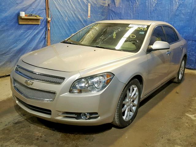 1G1ZK577X9F210478 - 2009 CHEVROLET MALIBU LTZ TAN photo 2