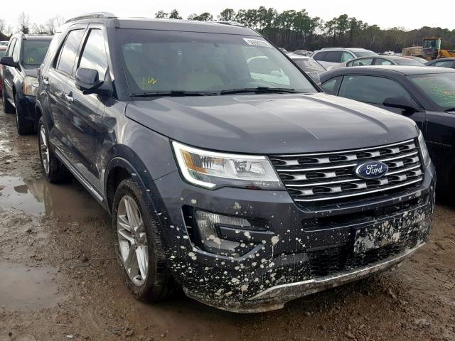 1FM5K7F85HGD78965 - 2017 FORD EXPLORER L BLACK photo 1