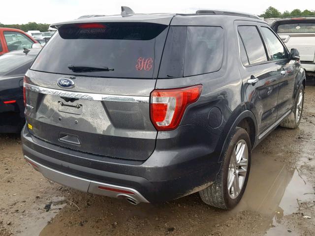 1FM5K7F85HGD78965 - 2017 FORD EXPLORER L BLACK photo 4