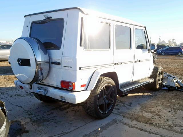 WDCYC7DF4FX228790 - 2015 MERCEDES-BENZ G 63 AMG WHITE photo 4