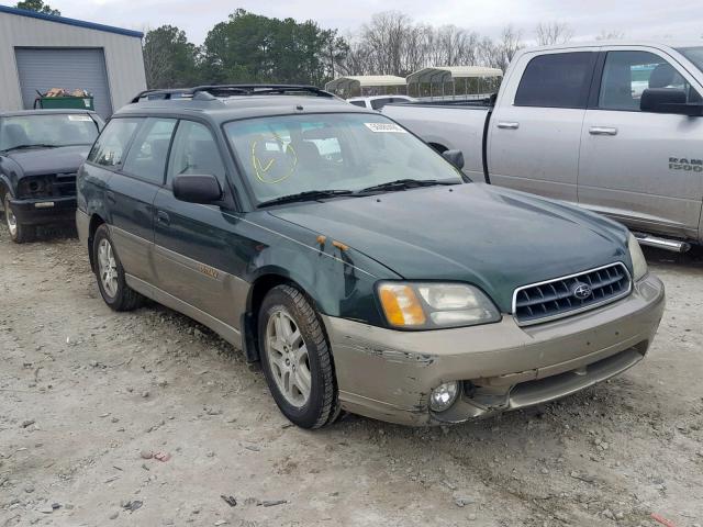 4S3BH665937650531 - 2003 SUBARU LEGACY OUT GREEN photo 1