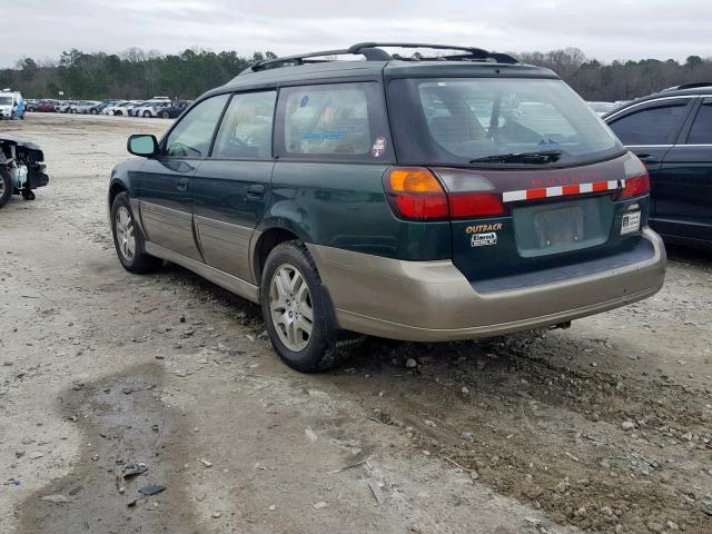 4S3BH665937650531 - 2003 SUBARU LEGACY OUT GREEN photo 3