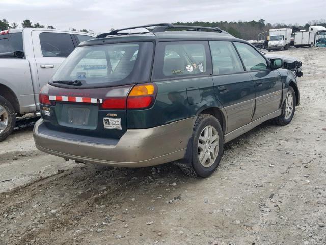 4S3BH665937650531 - 2003 SUBARU LEGACY OUT GREEN photo 4