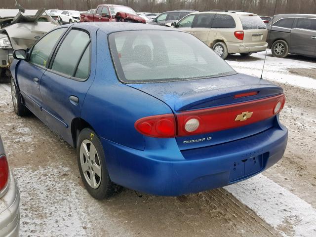 1G1JF52F747229427 - 2004 CHEVROLET CAVALIER L BLUE photo 3