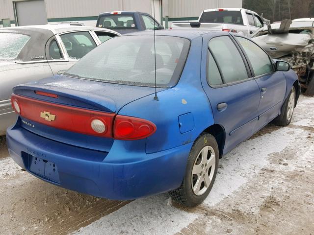 1G1JF52F747229427 - 2004 CHEVROLET CAVALIER L BLUE photo 4