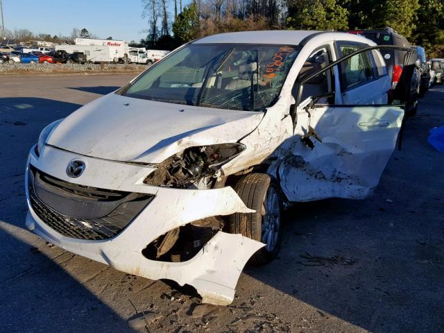 JM1CW2BL7D0150708 - 2013 MAZDA 5 WHITE photo 2