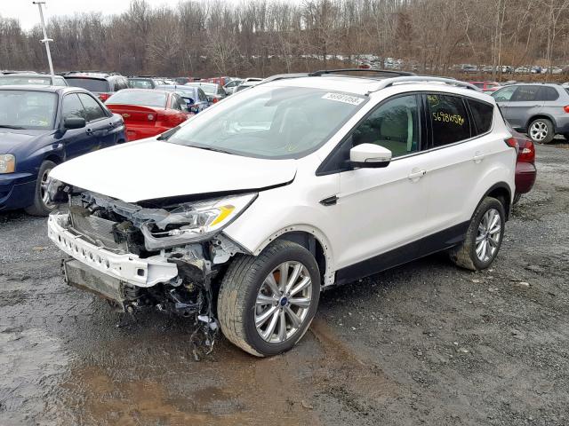 1FMCU9JD5HUB48653 - 2017 FORD ESCAPE TIT WHITE photo 2