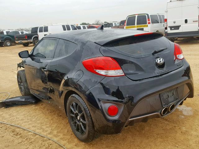 KMHTC6AEXGU281059 - 2016 HYUNDAI VELOSTER T BLACK photo 3