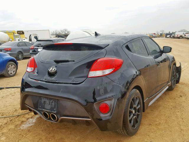 KMHTC6AEXGU281059 - 2016 HYUNDAI VELOSTER T BLACK photo 4